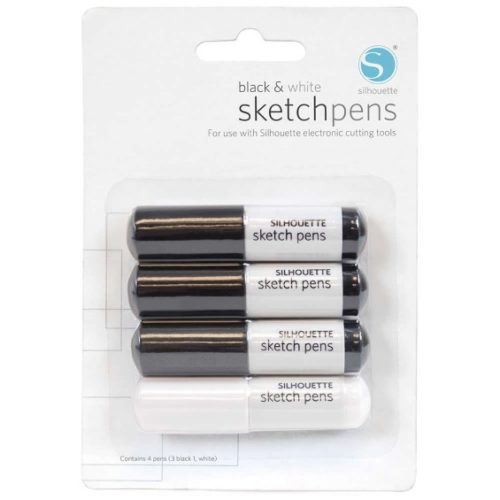 Kit de Canetas Silhouette Preto e Branco