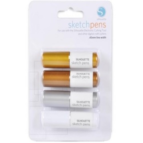 Kit de Canetas Silhouette Metálicas Sortidas