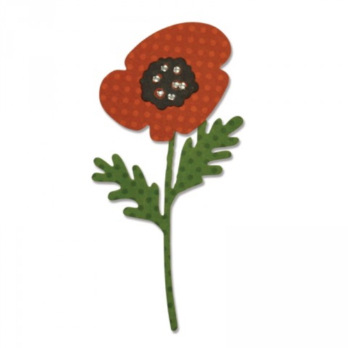 Sizzix Thinlits Die Set 3PK - Flower, Center & Stem