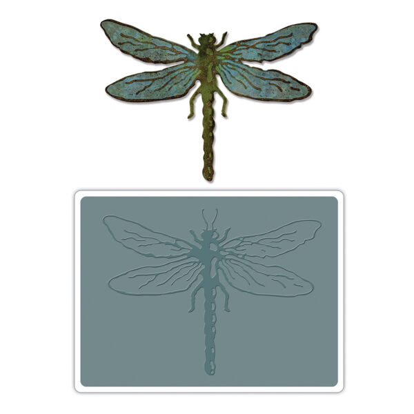 Sizzix Bigz Die w/Texture Fades - Layered Dragonfly