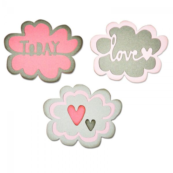 Sizzix Thinlits Die Set 4PK - Candy Clouds