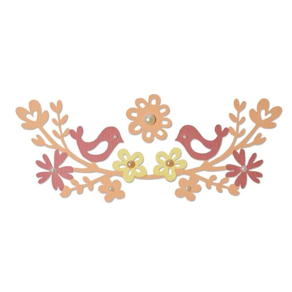 Sizzix Thinlits Die Set 2PK - Love Birds