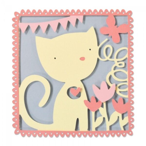 Sizzix Die Thinlits Playful Kitten