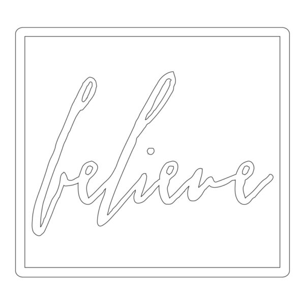 Sizzix Bigz Die - Handwritten Believe