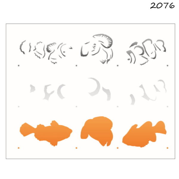 Stencil Opa 20x25 Peixe Palhaço