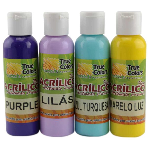 True Colors Tinta Acrílica Linha Clássica 60ml – (click p/ver cores)