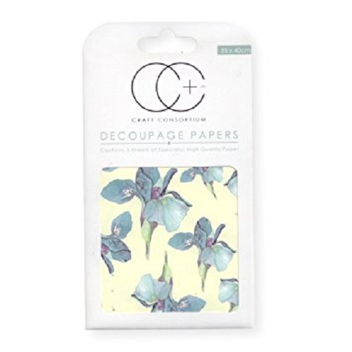 Papel Decoupage Blue Iris