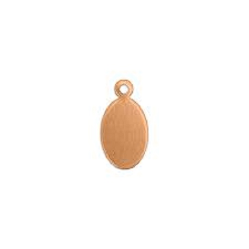 Small Oval Tag Cobre 24 Peças