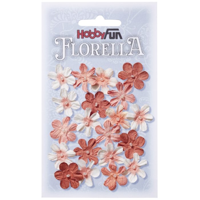 Florella - Flor Papel Pessego 2Cm. (20 un.)