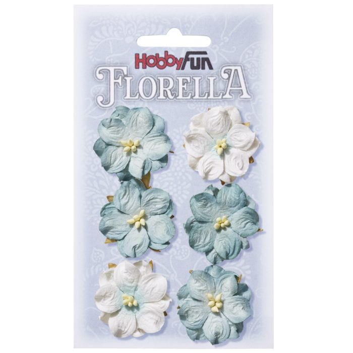 Florella - Flor Papel Verde 3.5Cm. (6 un.)