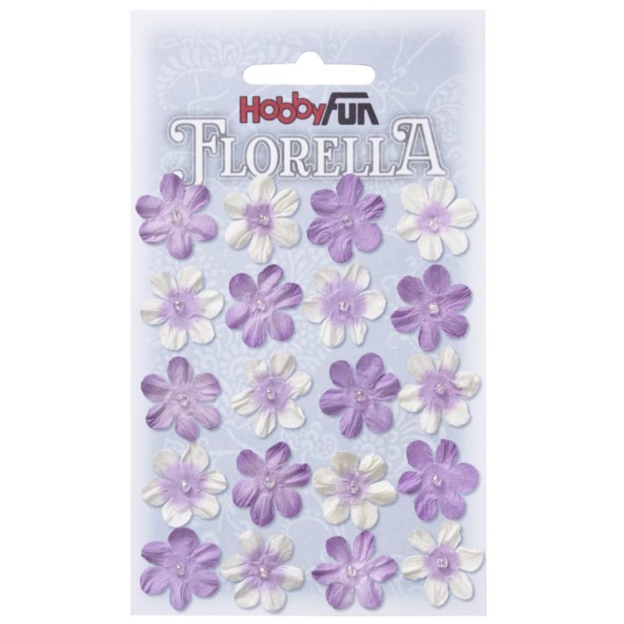 Florella - Flor Papel Lavanda 2Cm. (20 un.)