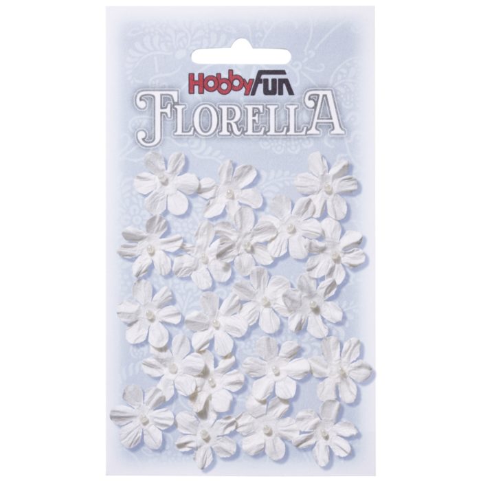 Florella - Flor Papel Branco 2Cm. (20 un.)