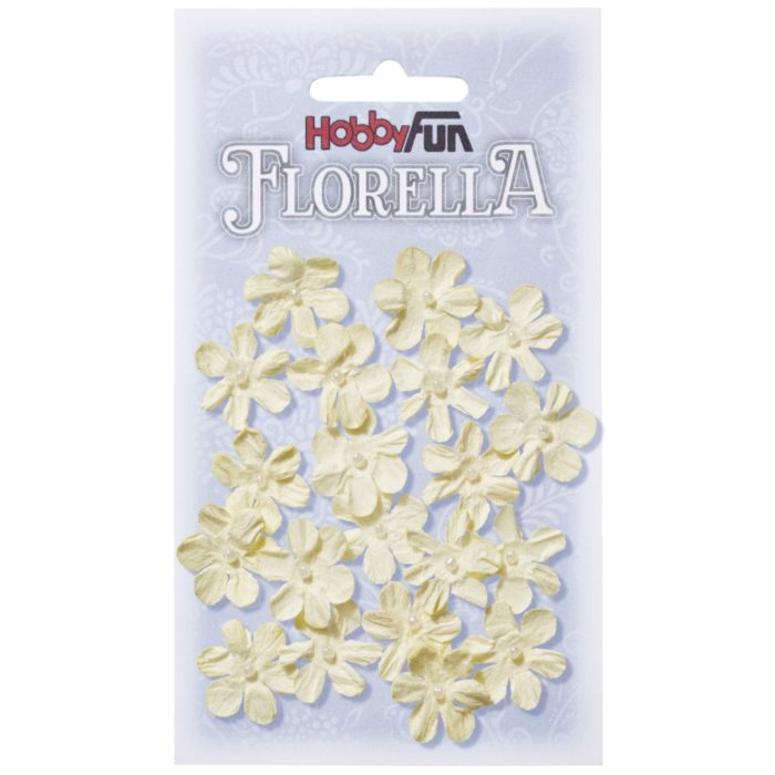 Florella - Flor Papel Creme 2Cm. (20 un.)