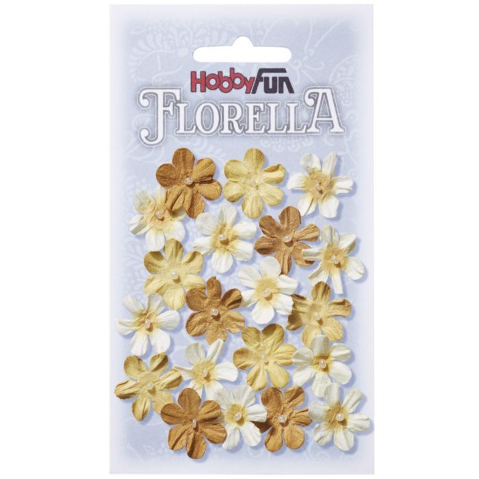 Florella - Flor Papel Amarelo 2Cm. (20 un.)