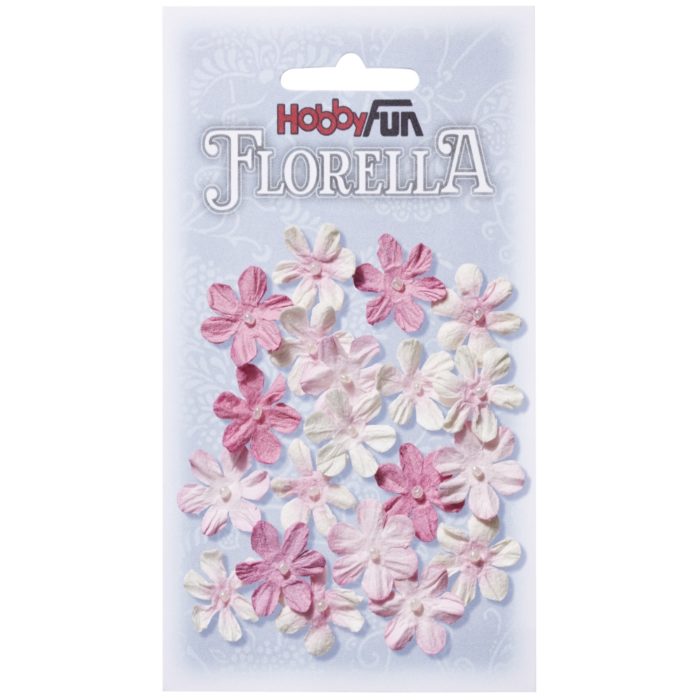 Florella - Flor Papel Rosa 2Cm. (20 un.)