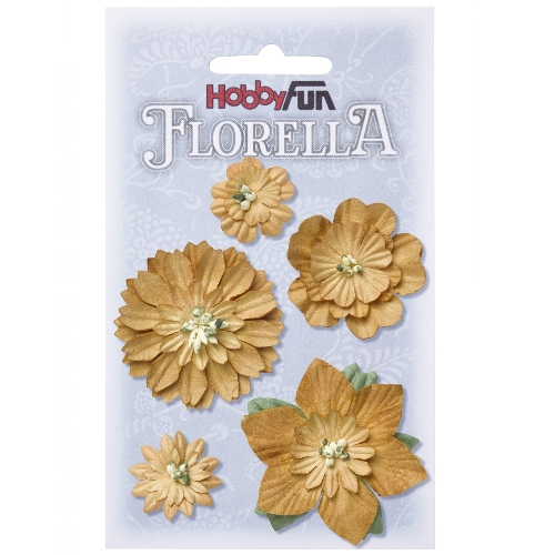 Florella - Flor Papel Creme 2-5Cm. (5 un.)
