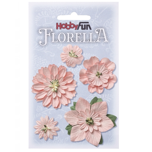 Florella - Flor Papel Rosa 2-5Cm. (5 un.)