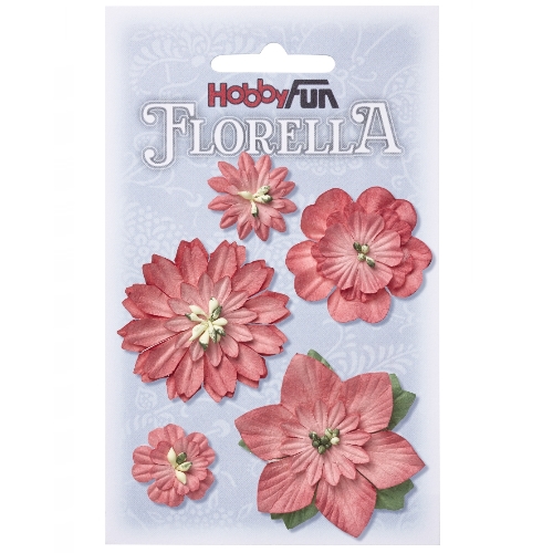Florella - Flor Papel Pink 2-5Cm. (5 un.)