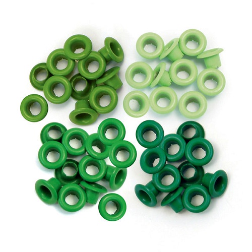 Ilhos Metal Verde 5mm 60un.