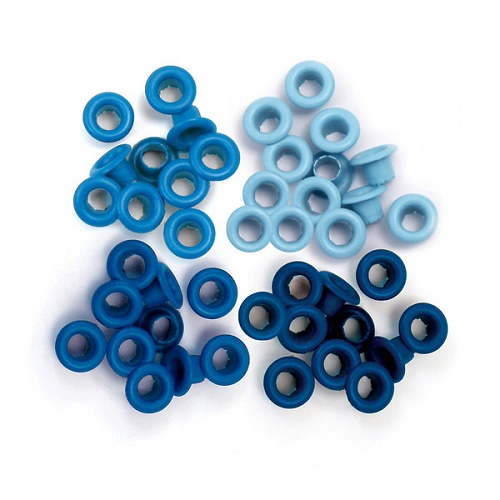 Ilhos Metal Azul 5mm 60un.