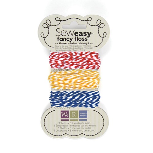 Fio Sew Easy Fancy Floss 3 cores