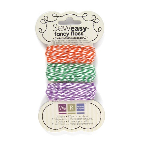 Fio Sew Easy Fancy Floss 3 cores