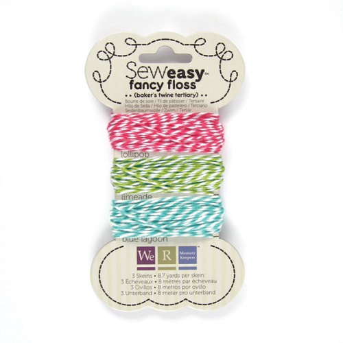 Fio Sew Easy Fancy Floss 3 cores