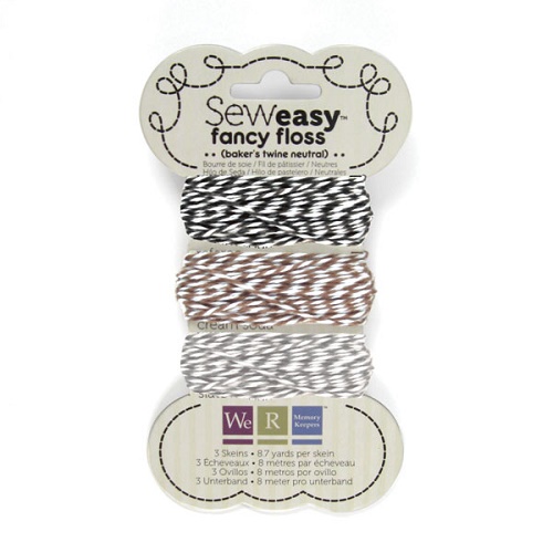 Fio Sew Easy Fancy Floss 3 cores