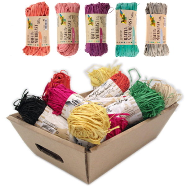 Ráfia Cores Variadas 50gr. - (click p/ver cores)