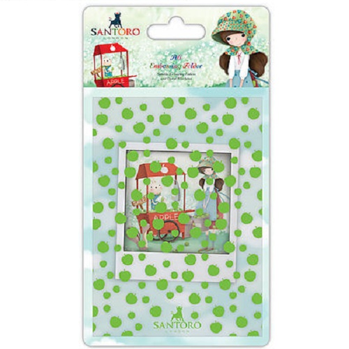 A6 Embossing Folder An Apple Kori Kumi