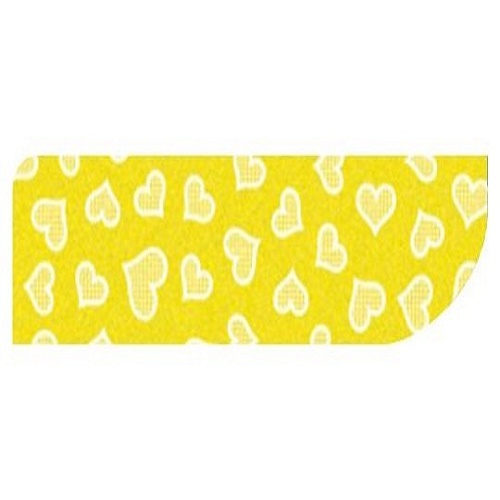 Eva Estampado Cítrico Corações Amarelo