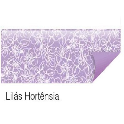 Eva Estampado Hibiscos Lilás