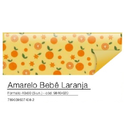 Eva Estampado Tutti Frutti Laranja