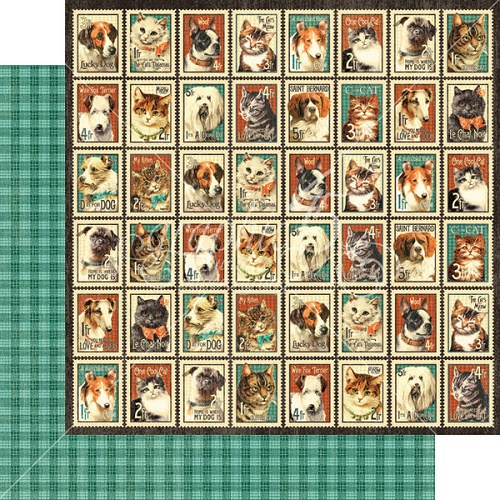 Folha Scrap 30x30 Mr. Whiskers