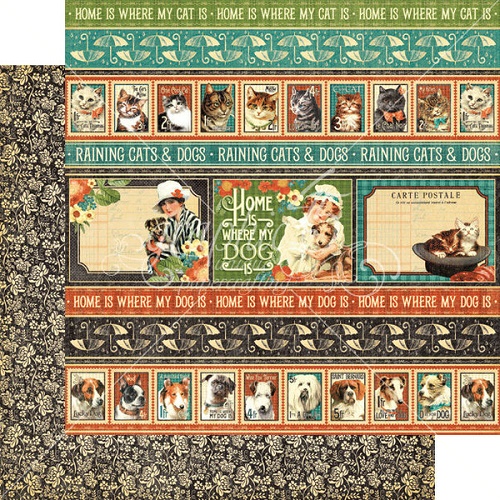 Folha Scrap 30x30 Animal House