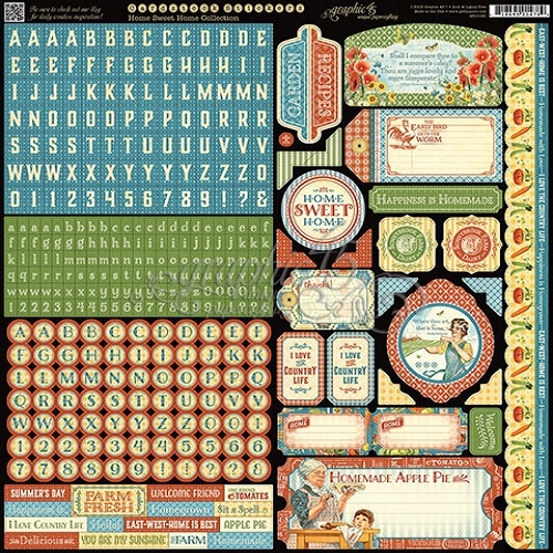 Stickers 30x30 Home Sweet Home