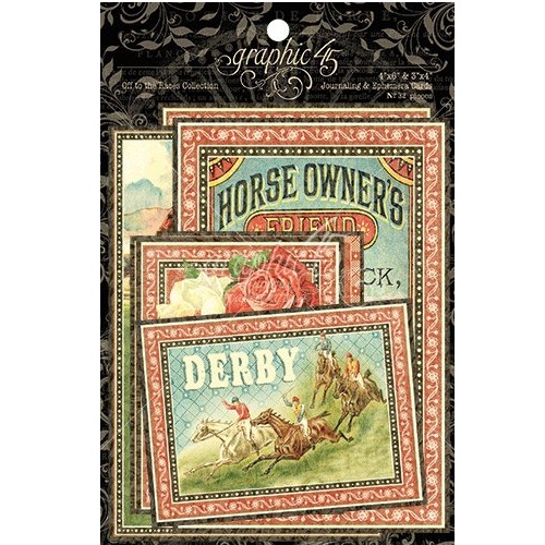 Off to the Races Ephemera Cards