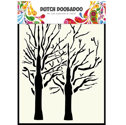 Stencil Doobadoo A6 Art Trees
