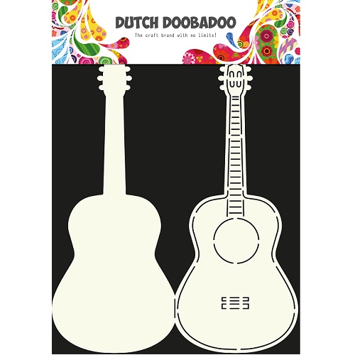 Moldes Doobadoo Card Art Guitar
