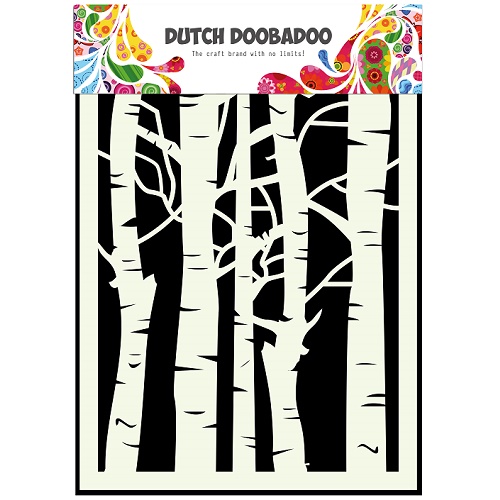 Stencil Doobadoo A5 Birch Trees