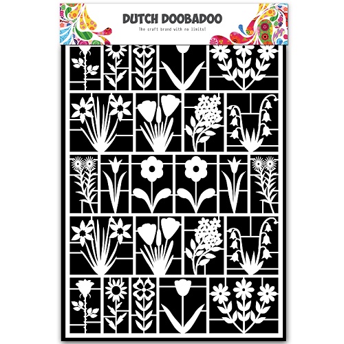 Aplicações de Papel Doobadoo A 5 Flowers