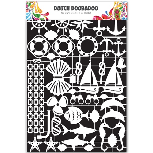 Aplicações de Papel Doobadoo A 5 Nautical