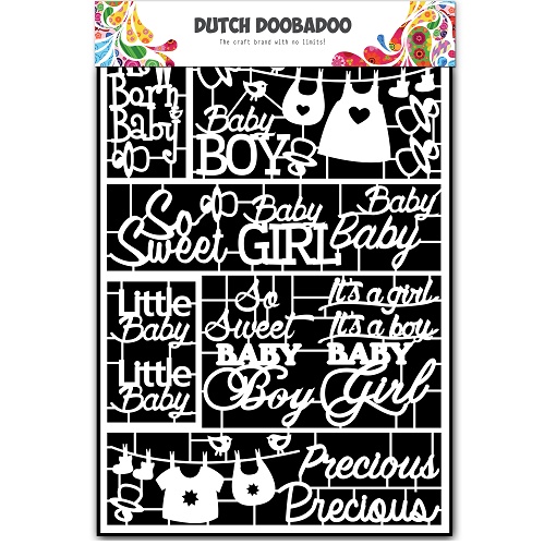 Aplicações de Papel Doobadoo A 5 Baby