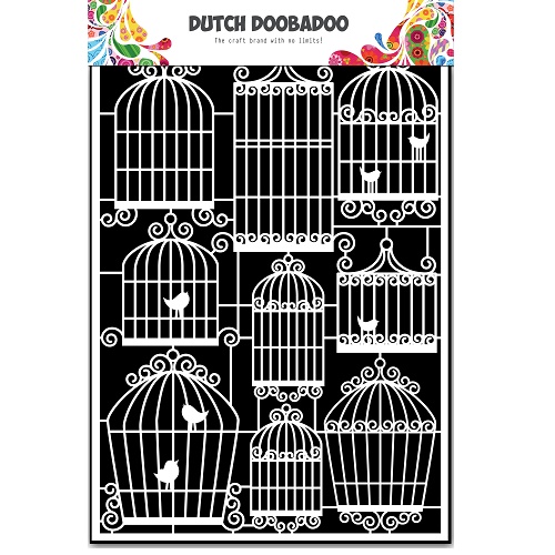 Aplicações de Papel Doobadoo A 5 Birdcages