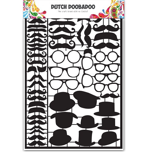 Aplicações de Papel Doobadoo A 5 Mustaches