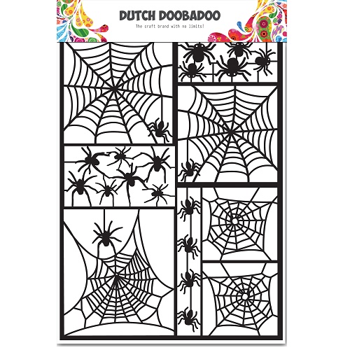 Aplicações de Papel Doobadoo A 5 Black Spider