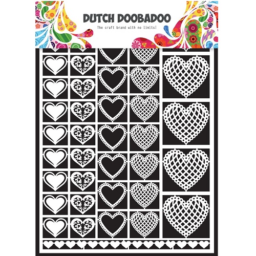 Aplicações de Papel Doobadoo A 5 Hearts