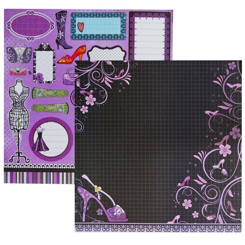 Papel de Scrapbook Glamour Sapato
