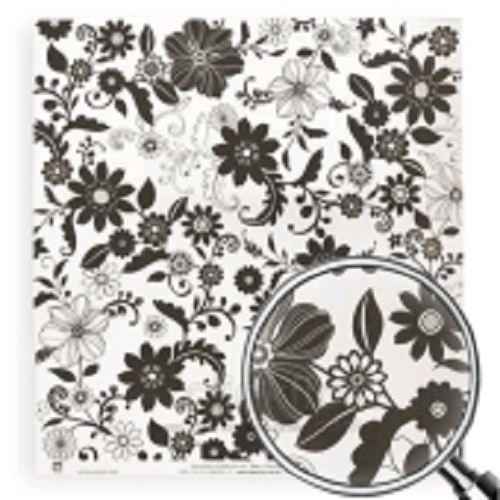 Papel de Scrapbook Flores