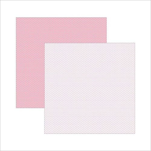 Papel de Scrapbook Poá Rosa